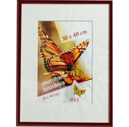 Fotorāmis 30x40cm AURA plastikāta tumši brūns