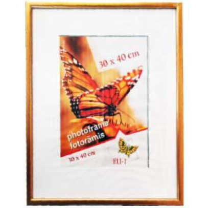Fotorāmis 30x40cm AURA zelta plastikāta