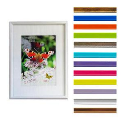 Fotorāmis 21x30cm AURA dzeltens,plastika