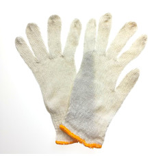 Cimdi adīti, balti, 9 izmērs (24cm)