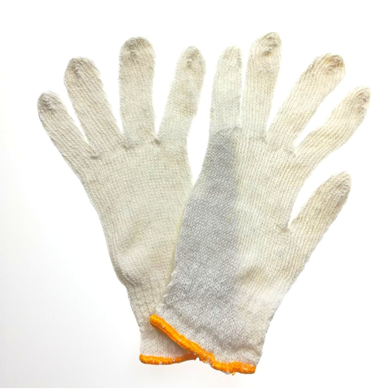 Cimdi adīti, balti, 9 izmērs (24cm)