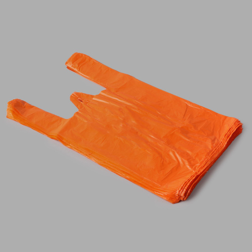 HDPE bags 24x12x45, 9my, orange (100 pcs./pack)