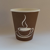 Papīra glāzes 210ml (7oz), vending, d-73mm "Cup Brown", 1000gab. 