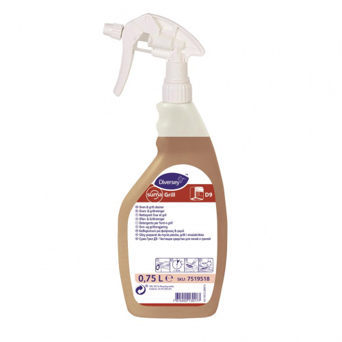 Oven and grill cleaner SUMA Grill D9, 0.75Lx2
