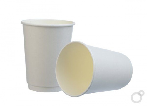 Papīra glāzes 2-sl. 360ml (12oz), "White", d.90mm, 25gab. ( kastē: 20 iep.)