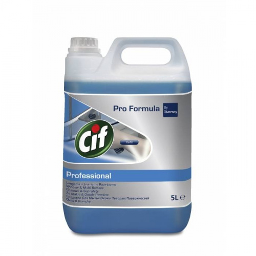 CIF Professional Windows & MultiSurface Cleaner Stiklu un virsmu tīrīšanas līdzeklis 5L