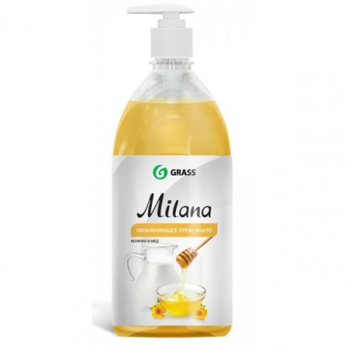 Šķidrās ziepes MILANA medus un piens 1L