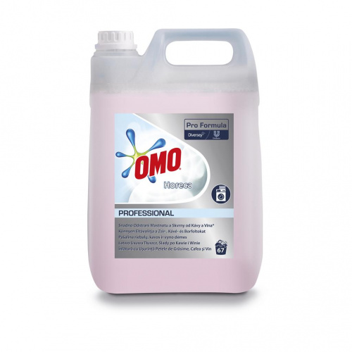 OMO PROFESSIONAL HORECA 5L, ŠĶIDRAIS VEĻAS MAZGĀŠANAS LĪDZEKLIS ( kafijas un vīna traipu tīrišanai )