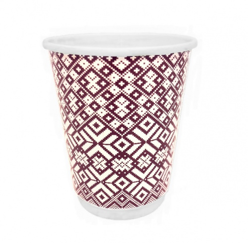 Papīra glāzes 360ml (12oz), 2-sl, MIKLA, 25gab.