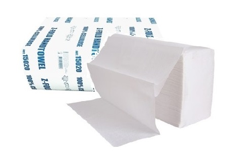 Салфетки для рук, Z-типа, целлюлоза, 2-сл, 150листов, 20.5x23см, 18г/м2,  (x20шт)