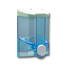Dozators šķidrajām ziepēm 0.5l, S2T, caurspīdīgs-zils