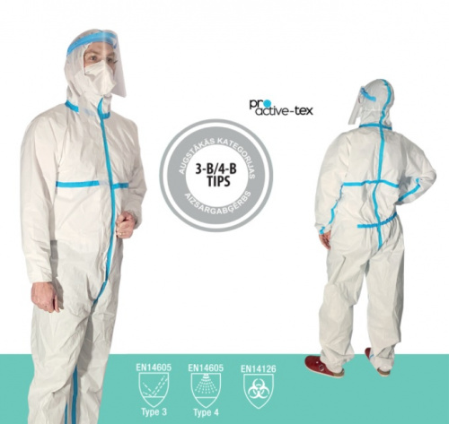 PROACTIVE-TEX Protective Coverall, Type 3-B/4-B