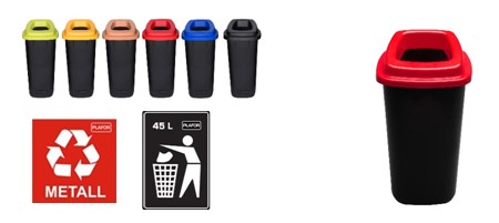 Atkritumu tvertne SORT BIN 90L, zila krāsa